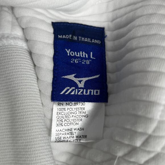 NWT Mizuno Youth White Baseball Padding Pants Size L - Picture 2 of 8